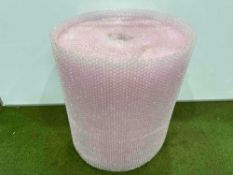 Quantity of Anti-Static Pink Bubble Wrap; 620 x 520mm
