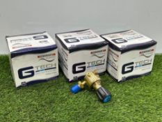 3no. Boxed & Unused G Tech Single Stage Oxygen Plugged Regulators