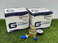 2no. Boxed & Unused G Tech Single Stage 1 Gauge Argon Pre Set Regulators