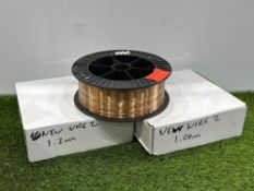 3no. Boxed & Unused Reels of Welding Wire, 1mm & 1.2mm