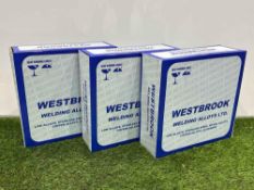 3no. Boxed & Unused Reels of Westbrook AW-5183 Aluminium Welding Wire, 1.20mm