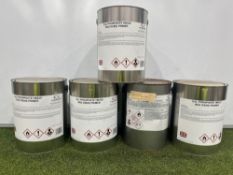 4no. Manor Coating Systems Q.D Phosphate HB420 Red Oxide Primers; 5L & Manor Coating Systems