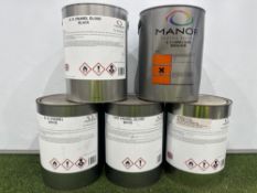 5no. Various Manor Coating Systems Enamel Based Paint; 4.2L. Please Note: Individual Quantities