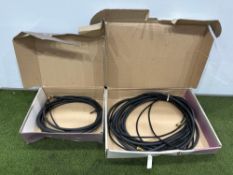 2no. Power Cables of Various Sizes & Styles