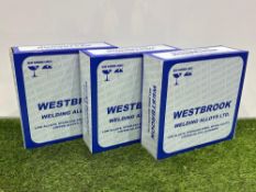 3no. Boxed & Unused Reels of Westbrook AW-5183 Aluminium Welding Wire, 1.20mm