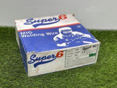 Boxed & Unused Reel of Super 6 SG2 MIG Welding Wire, 0.6mm (Dia)