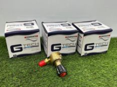 3no. Boxed & Unused G Tech Single Stage Acetylene Plugged Regulators
