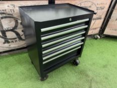 Mobile 6-Drawer Tool Trolley 750 x 460 x 860mm, Contents Included