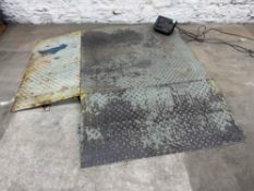 C/W Digital A12E Industrial Scales 1200 x 1200mm 230v, With 2no. Ramps