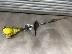 RYOBI RBC30SESB Strimmer Fitted With Expand It AHF05 Attachment