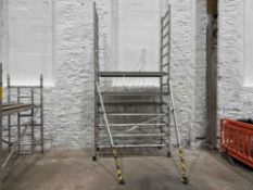 Youngman Mini Max Single Width Quick Form Aluminium Stairspan-Tower Please Note: Measurements