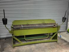 Powell McNeil LBP/80/16SWG Sheet Metal Folder 2850 x 500 x 1100mm, Bed Length 2020mm Max Sheet