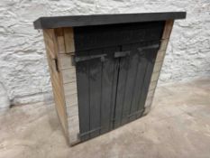 Timber Frame Double Door 2-Tier Tool Store 1150 x 610 1220mm