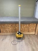 Vertical Site Light on Stand, 110V Please Note: Not tested. Location: Tunbridge Wells. There is NO