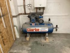 Clarke XEV 3/150 Air Compressor, 10.3 Bar Serial no. 149296 (2021). Location: Tunbridge Wells. There