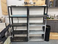 A Pair of Mild Steel Slot Together Shelf Units 700 x 300 x 1500(h)mm. Location: Tunbridge Wells.