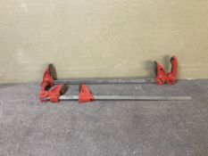 A Pair of Worth Clamps, 620mm. Location: Tunbridge Wells. There is NO loading assistance available.