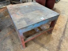 Steel Workbench, Approx. 630mm h x 910mm w x 1000mm d, Note: Collection must be made strictly by