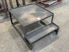 2-Tier Steel Platform, Approx. 470mm h x 770mm w x 980mm d, Note: Collection must be made strictly