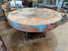 Circular Steel Workbench, Approx. 920mm h x 1700mm dia, Note: Collection must be made strictly by