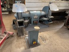 Ajax EP 312 Double Ended Pedestal Grinder, 3-Phase, Note: No loading assistance will be available.