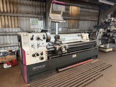 2022 Optimum OPTiturn TH 5620 Conventional Centre Lathe with DRO and Accompanying 3-Jaw Chuck, 4-Jaw