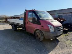 Non Runner 2007 Ford Transit Dropside Van, Unknown Odometer Reading, MOT Expired 25/01/25, Key