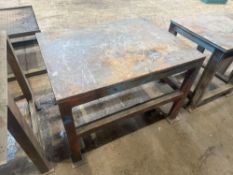 Steel Workbench, Approx. 630mm h x 880mm w x 660mm d, Note: Collection must be made strictly by