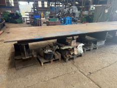Steel Fabricated Workbench 4000 x 2000 x 880mm, Note: Collection must be made strictly by