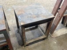Steel Workbench, Approx. 620mm h x 550mm w x 550mm d, Note: Collection must be made strictly by