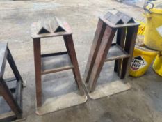 2no. Steel Trestles, Approx. 950mm h, Note: Collection must be made strictly by appointment on