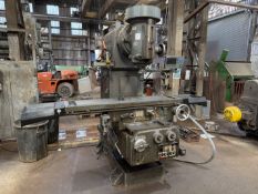 Ajax 28587 Turret Milling Machine with DRO, 3-Phase. Machine Vice Not Included, Note: No loading