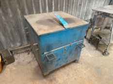 Steel Storage Unit, To Include; Quantity of Welding Torches, Approx. 850mm h x 780mm w x 780mm d,