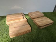 10no. Various Size Wooden Chopping Boards