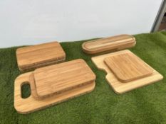 10no. Various Size Wooden Chopping Boards