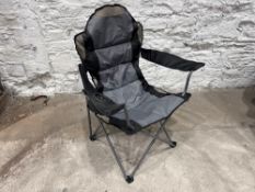 Tesco Outdoor Luxury Camping Chair With Bag