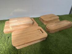 10no. Various Size Wooden Chopping Boards