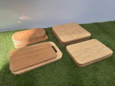 10no. Various Size Wooden Chopping Boards