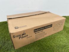 Boxed & Unused Sterling Power IH2 Induction Cooker, Please Note: Glass Damaged Please See