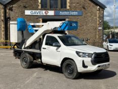 2021 Toyota Hilux Light 4x4 Utility Vehicle with Rear-Mounted CPL Cherry Picker, REG: KX71 DLJ,