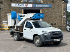 2020 Isuzu D-Max Light 4x4 Utility Vehicle with Rear-Mounted CPL Cherry Picker, REG: KX20 BLK,