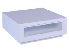 SAVOYE SKU413-117 Square Coffee Table In White With White Aperture 900 x 900 x 350mm, RRP: £534.00