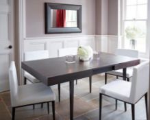 Boxed & Unused FITZROY SKU316-222 Extending Dining Table With Charcoal Oak Veneer Top 1200-1600 x