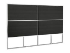 Boxed & Unused FEDERICO SKU118-571 King Headboard, Polished Frame & Weathered Oak 1590 x 55 x