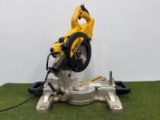 DeWalt DWS773 Corded Slide Mitre Saw 216mm 230V, Please Note: Damage To Plug