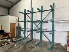 Heavy Duty 4-Tier Cantilever Racking, 3720mm (H) x 1220mm (D), Please Note: Width Unknown As Lot Has