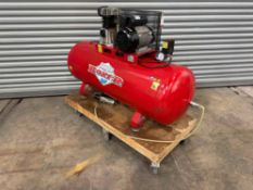 Clarke Boxer 14/200 200L Air Compressor 230v, Damage To Plug, With Bespoke Made Timber Trolley