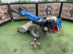 BCS 740 Two Wheel Petrol Tractor With Rotavator attachment. Please Note  Blade Needs To Be Re-