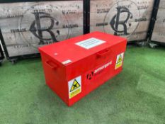 Armorgard Flambank Hazardous Chemical Storage Vault 1000x540x480mm. Complete with Keys