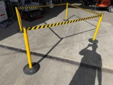 4no. Barrier 2 Go Retractable Safety Barriers